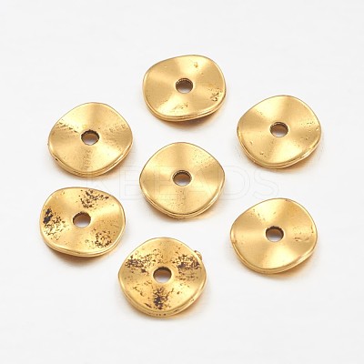 Tibetan Style Alloy Wavy Spacer Beads X-GLF9350Y-1