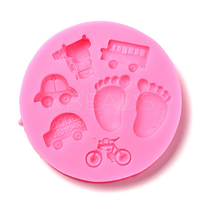 DIY Baby Theme Patterns Food Grade Silicone Fondant Molds DIY-F072-11-1