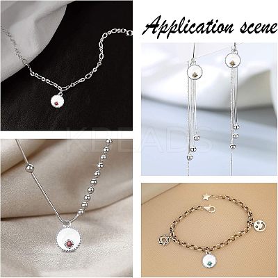 304 Stainless Steel Pendant Rhinestone Settings STAS-UN0007-21P-1