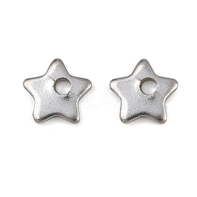 Non-Tarnish 304 Stainless Steel Five-Pointed Star Charms Pendants X-STAS-Q171-03-1