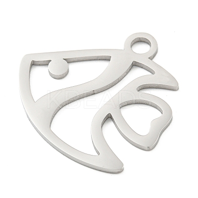 Non-Tarnish 304 Stainless Steel Pendants STAS-B056-10P-04-1