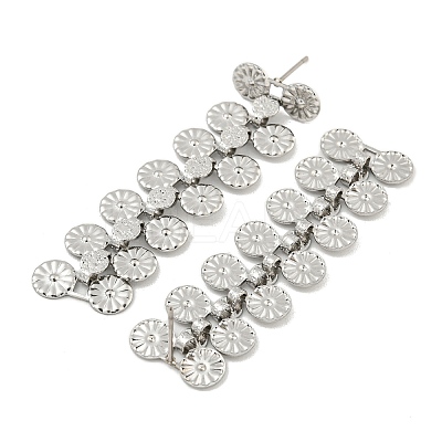 Non-Tarnish 304 Stainless Steel Stud Earrings EJEW-S229-08P-1