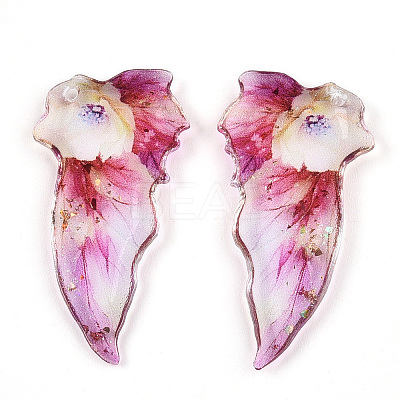 Epoxy Resin Pendants RESI-T057-28B-1