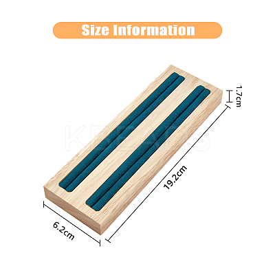2-Slot Wood Ring Displays RDIS-WH0002-18B-1