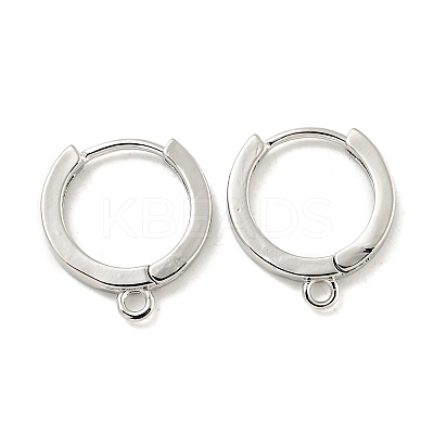 Brass Earring Findings EJEW-L211-012B-P-1