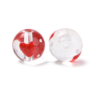 Handmade Glass Enamel Beads Strands LAMP-A001-A11-1