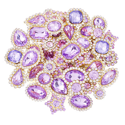 100Pcs Teardrop/Heart/Star Sew on Rhinestones FIND-TA0006-69C-1