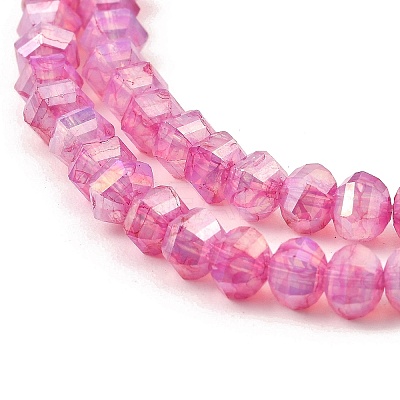 Imitation Jade Glass Beads Strands GLAA-P058-03A-04-1