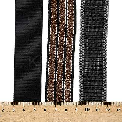 9 Yards 3 Styles Polyester Ribbon SRIB-A014-G09-1