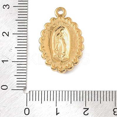 Religion 304 Stainless Steel with Imitation Pearl Pendants SA-B002-02G-1