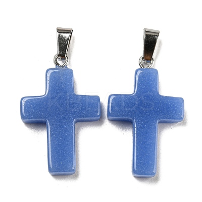 Synthetic Luminous Stone Dyed Pendants G-H308-06P-06-1