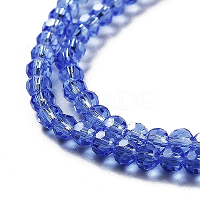 Electroplate Transparent Glass Beads Strands LS-EGLA-A035-T3mm-A14-1