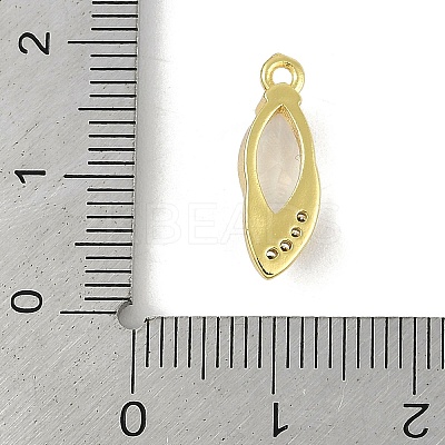 Brass Micro Pave Cubic Zirconia Pendants KK-B114-06G-02-1