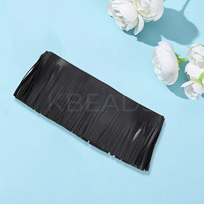 2M PU Leather Suede Fringe Trim AJEW-CY0001-58B-01-1