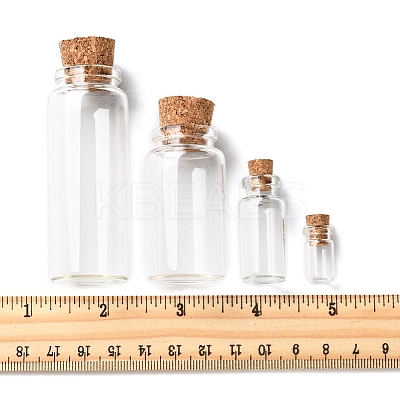 24Pcs 4 Styles Glass Jar Glass Bottles AJEW-FS0001-21-1