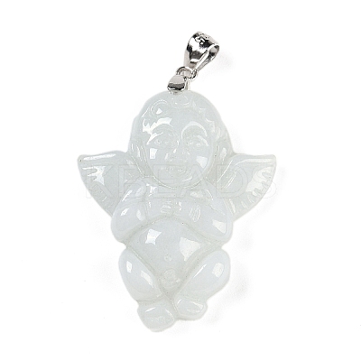 Natural Jadeite Carved Pendants G-F768-01-1