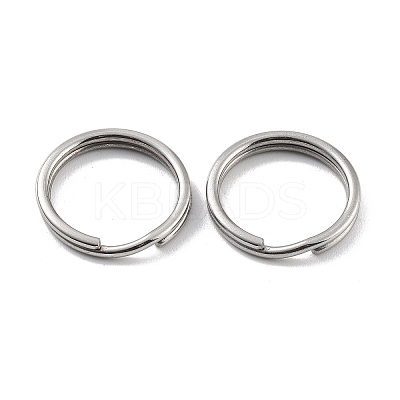 Non-Tarnish 304 Stainless Steel Split Key Rings STAS-Q314-02K-P-1