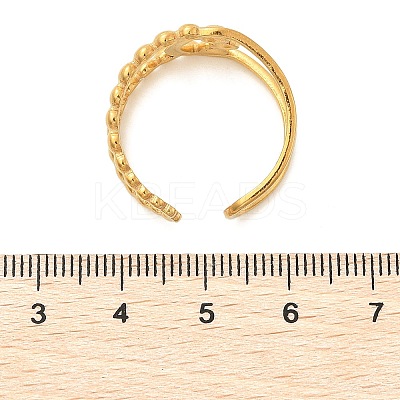 304 Stainless Stee Open Cuff Rings for Women RJEW-Q006-03G-G-1