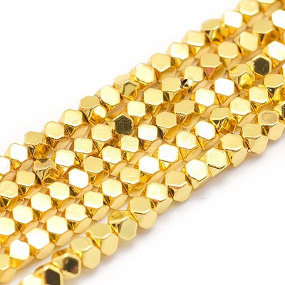 Electroplate Non-magnetic Synthetic Hematite Beads Strands G-L485-10C-G-1