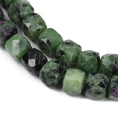 Natural Ruby in Zoisite Beads Strands G-H078-C39-6mm-1