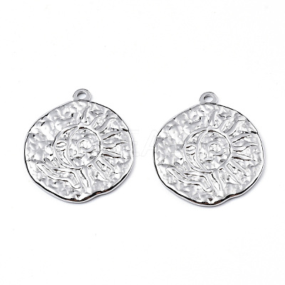 Non-Tarnish 201 Stainless Steel Pendants STAS-N098-077P-1