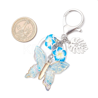 4Pcs Transparent Acrylic Pendant Decorations KEYC-JKC01408-1