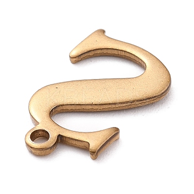 PVD Vacuum Plating  304 Stainless Steel Charms STAS-H112-S-AB-1