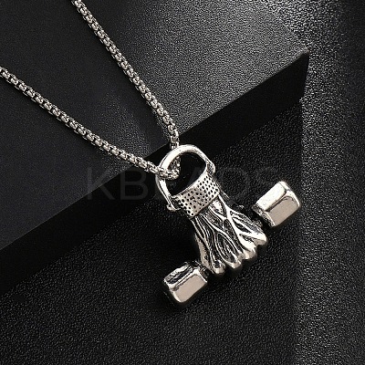 Zinc Alloy Pendant Necklaces NJEW-M211-14D-ASP-1