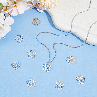 14Pcs 201 Stainless Steel Pendants STAS-UN0059-91-1