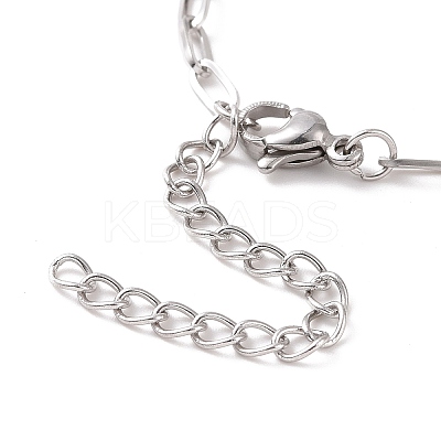 Non-Tarnish 304 Stainless Steel Cable Chain Bracelet for Men Women BJEW-E031-05F-P-1
