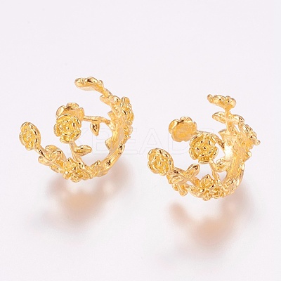 Brass Fancy Bead Caps PALLOY-G193-07G-1