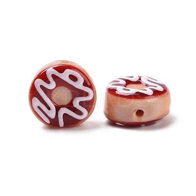 Handmade Lampwork Enamel Beads Strands LAMP-A001-F02-1