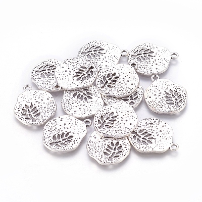 Tibetan Style Alloy Pendants TIBEP-A14120-AS-FF-1