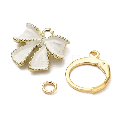 DIY Bowknot Dangle Leverback Earring Making Kits DIY-SZ0008-90-1