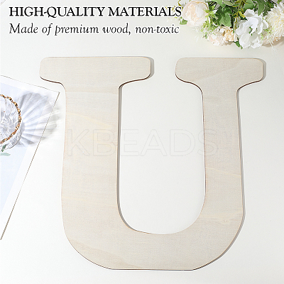 Letter Unfinished MDF Sheets WOOD-WH20012-008U-1