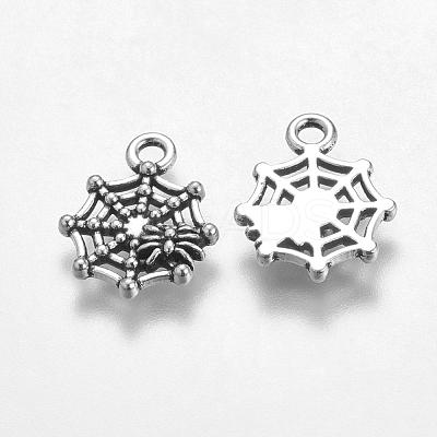 Halloween Jewelry Tibetan Style Alloy Pendants TIBEP-60606-AS-LF-1