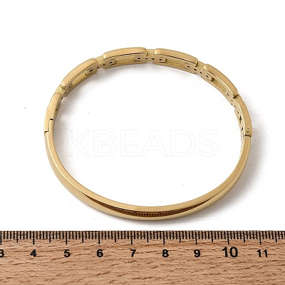 304 Stainless Steel Rhinestone Hinged Bangles for Women BJEW-B168-02B-G-1
