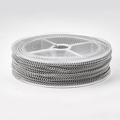 Tarnish Resistant 304 Stainless Steel Curb Chains CHS-S005-02-1