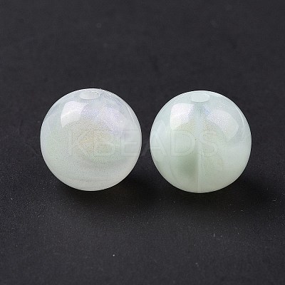 Opaque Acrylic Beads OACR-E014-19B-03-1