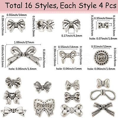 Tibetan Style Alloy Beads TIBEB-SC0001-40A-1