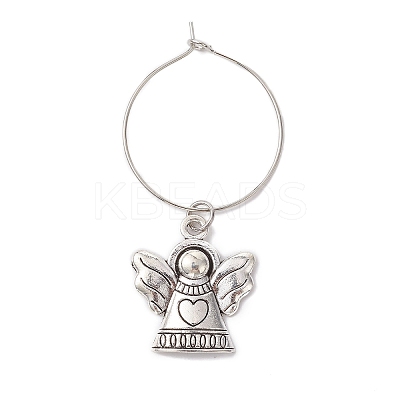 Alloy Wine Glass Charms AJEW-JO00210-1