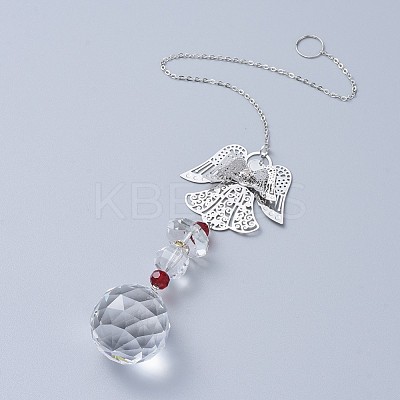 Crystal Ball Chandelier Prism Ornaments Hanging Suncatcher AJEW-I040-11A-1