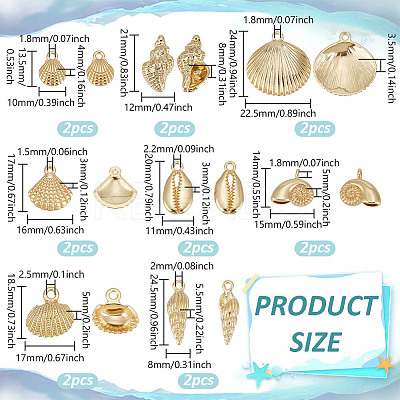 16Pcs 8 Styles Alloy Pendants TIBEP-BC0001-05-1