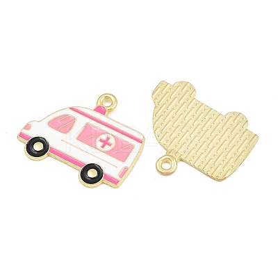 Medical Theme Alloy Enamel Pendants AL-CBA2919-03G-03B-1