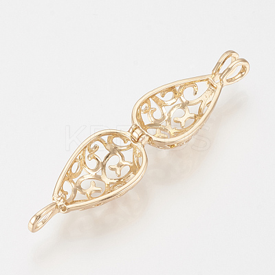 Brass Locket Pendants KK-Q748-071KC-1