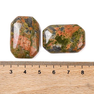 Natural Unakite Cabochons G-B085-01A-06-1
