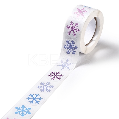 Christmas Themed Flat Round Roll Stickers LS-DIY-B045-04B-1