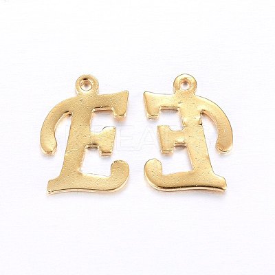 201 Stainless Steel Pendants STAS-O098-03G-E-1