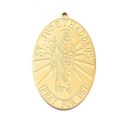 304 Stainless Steel Pendants LS-STAS-M099-02G-1