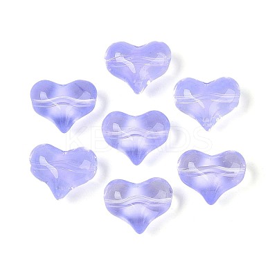 Transparent Glass Beads GLAA-T025-28H-1